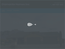Tablet Screenshot of diamante-homes.com